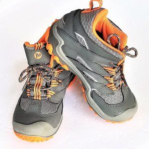 Merrells Waterproof Hiking Boot Chameleon 7 Boys 10.5 VGUC